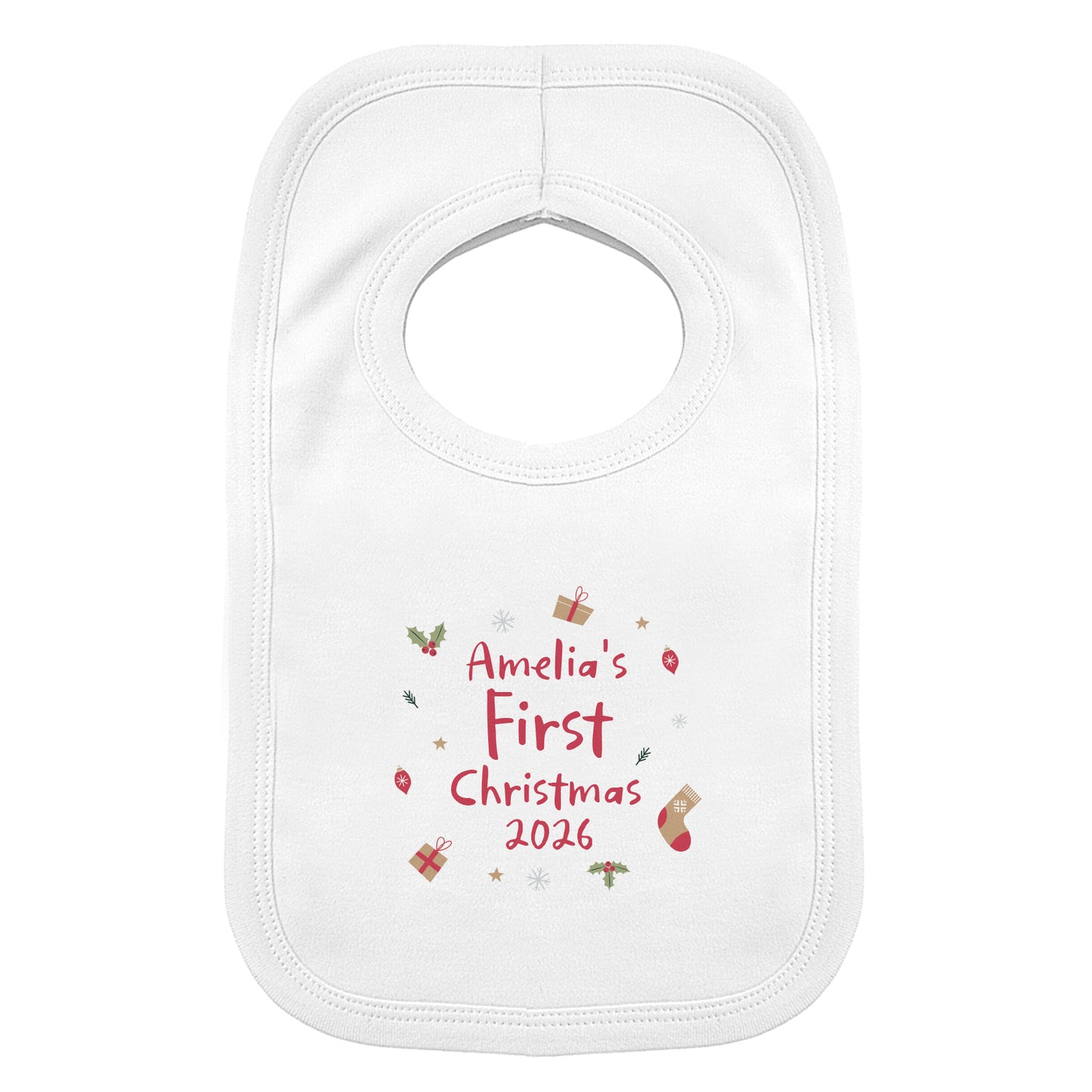 Personalised First Christmas Bib - image 5