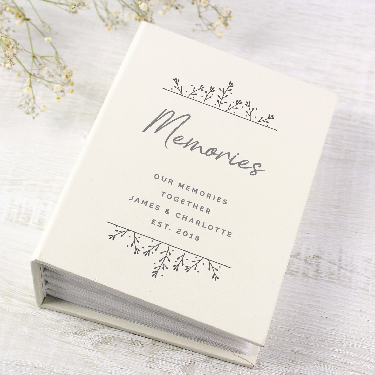 Personalised Floral 6x4 Photo Album with Sleeves - image 2