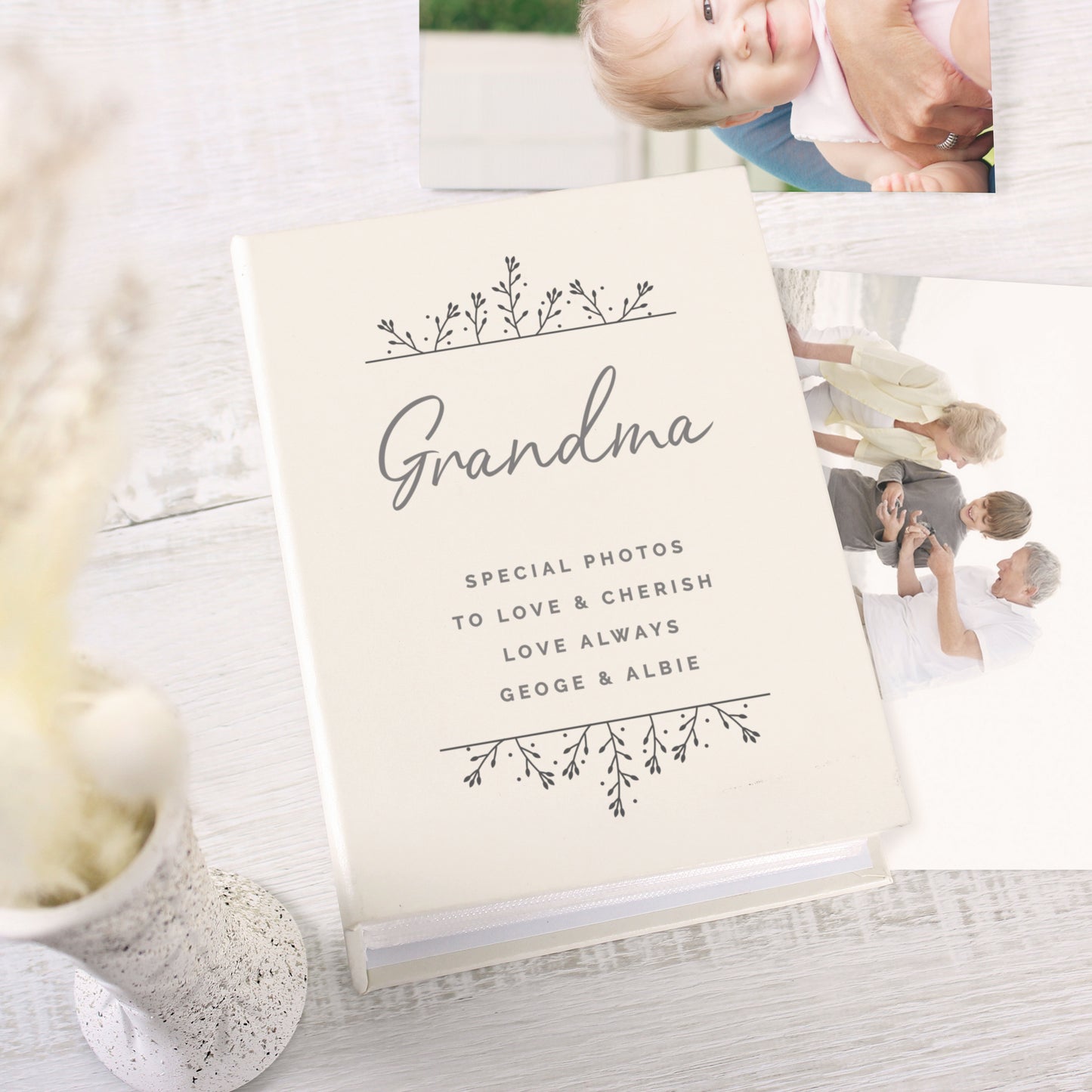 Personalised Floral 6x4 Photo Album with Sleeves - image 3