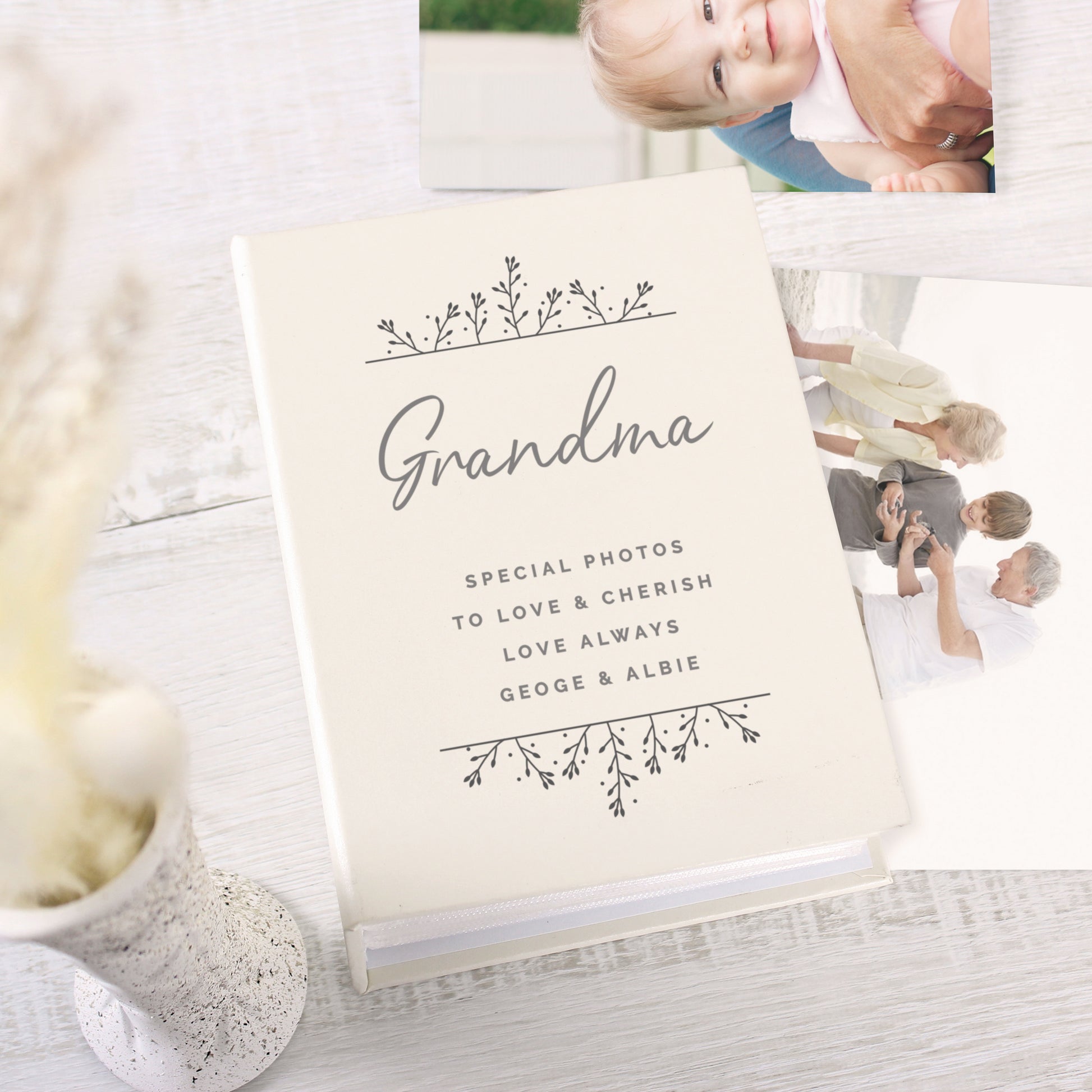 Personalised Floral 6x4 Photo Album with Sleeves - image 3