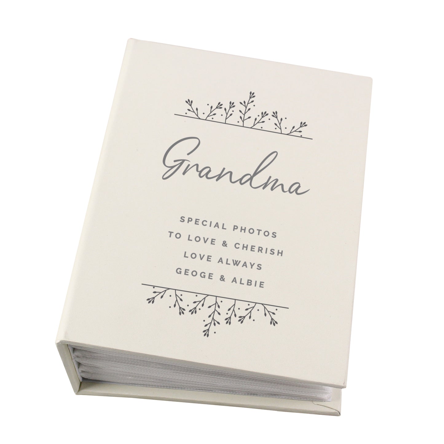 Personalised Floral 6x4 Photo Album with Sleeves - image 5