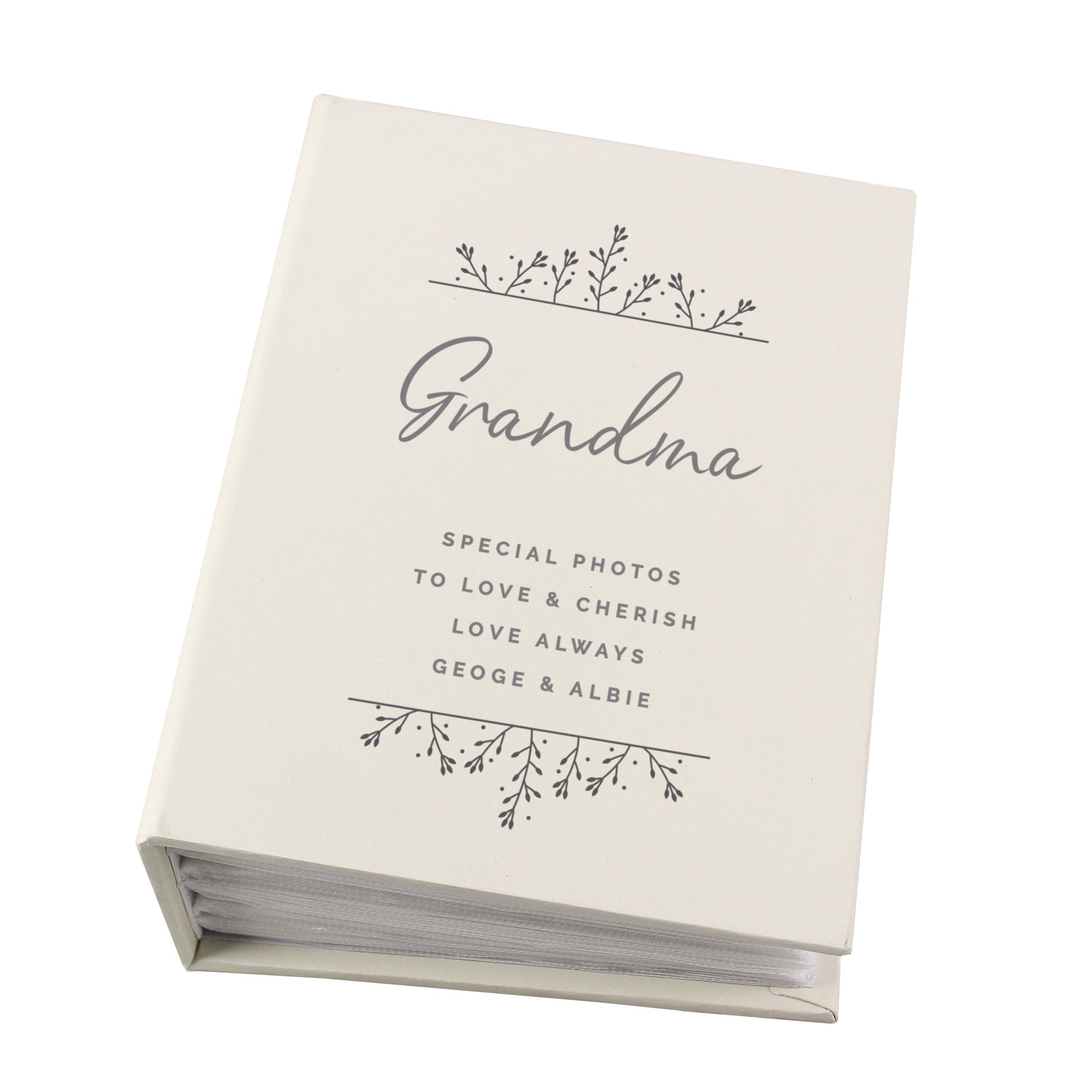 Personalised Floral 6x4 Photo Album with Sleeves - image 5