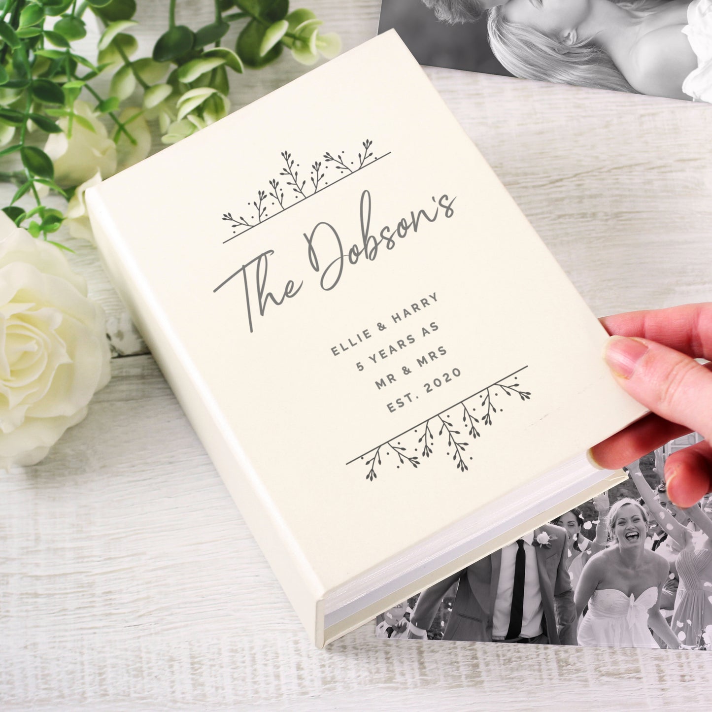 Personalised Floral 6x4 Photo Album with Sleeves - image 6