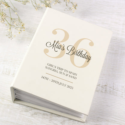 Personalised Big Birthday 6x4 Photo Album with Sleeves - image 8