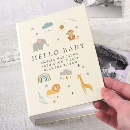 Personalised Safari Animals 6x4 Photo Album with Sleeves - image 2