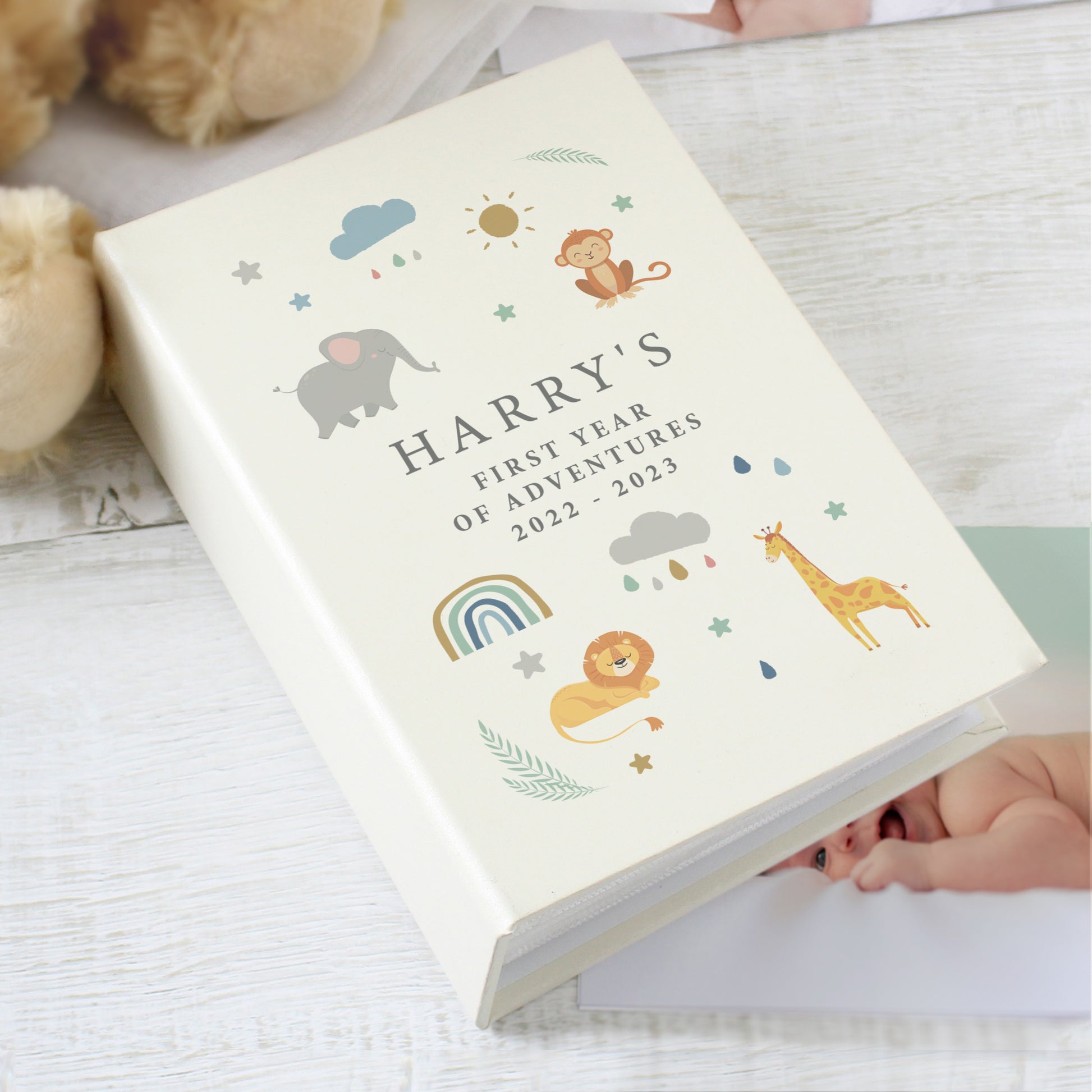 Personalised Safari Animals 6x4 Photo Album with Sleeves - image 3