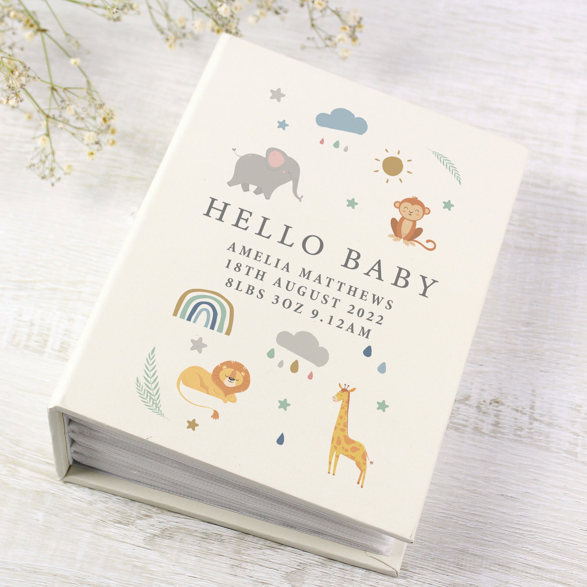 Personalised Safari Animals 6x4 Photo Album with Sleeves - image 4
