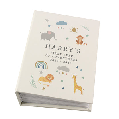 Personalised Safari Animals 6x4 Photo Album with Sleeves - image 5