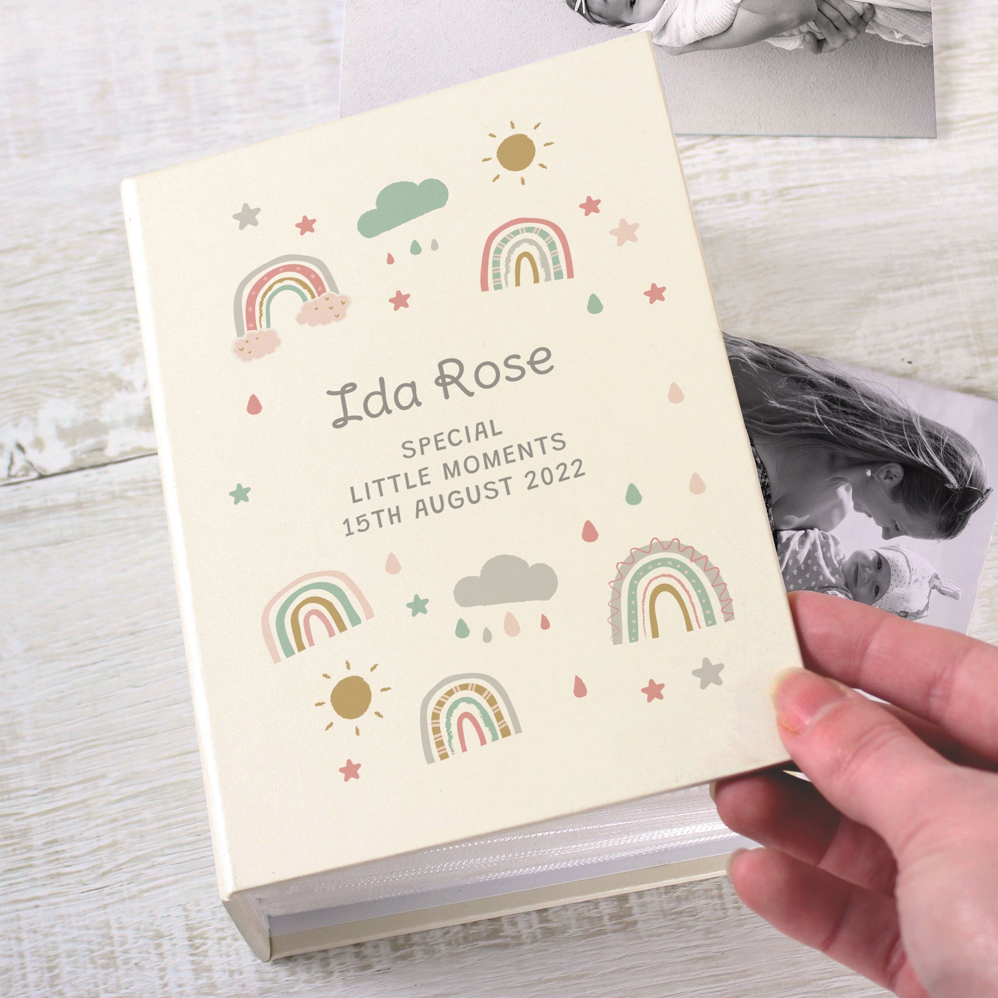 Personalised Rainbow 6x4 Photo Album with Sleeves - image 3