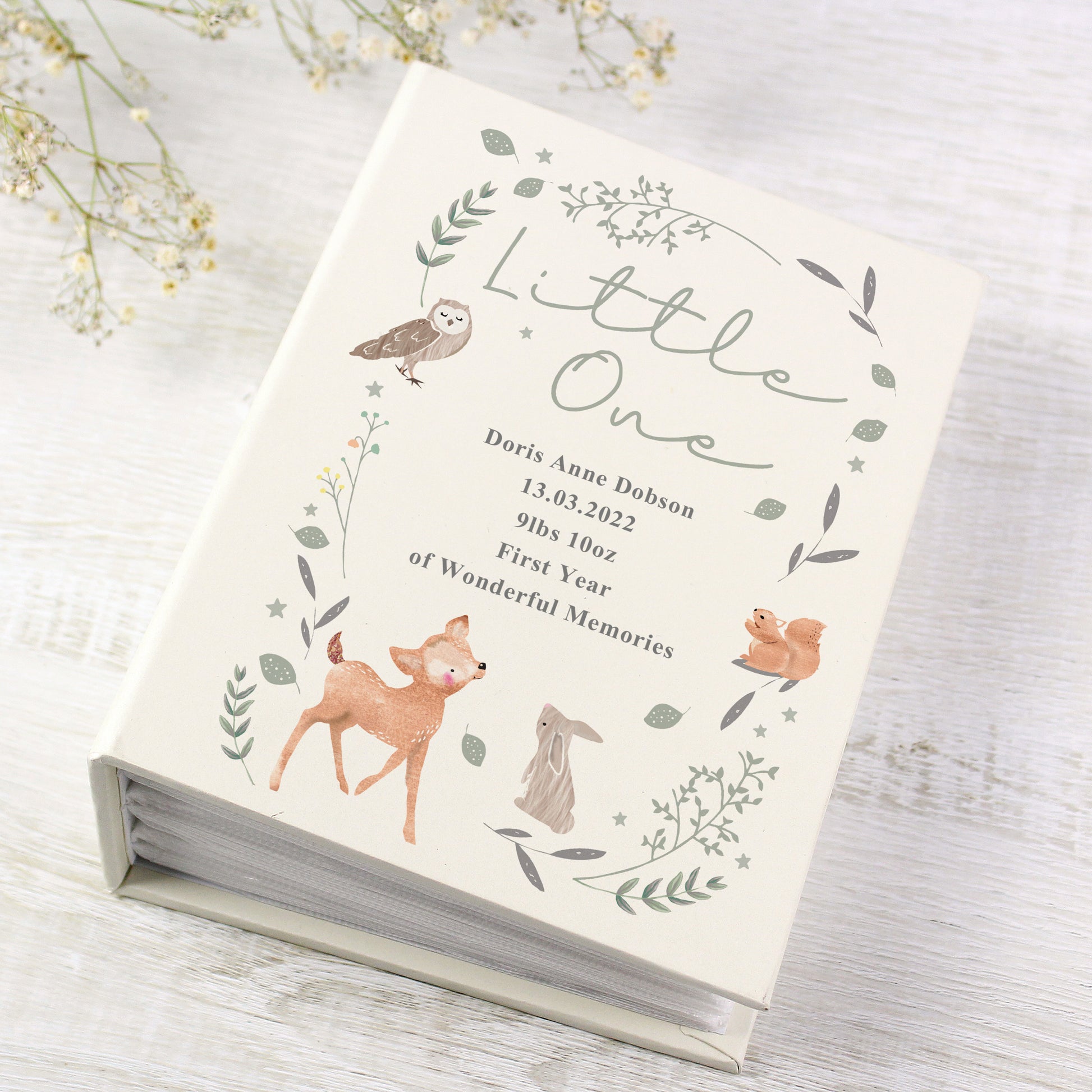 Personalised Woodland Animals 6x4 Photo Album with Sleeves - image 3