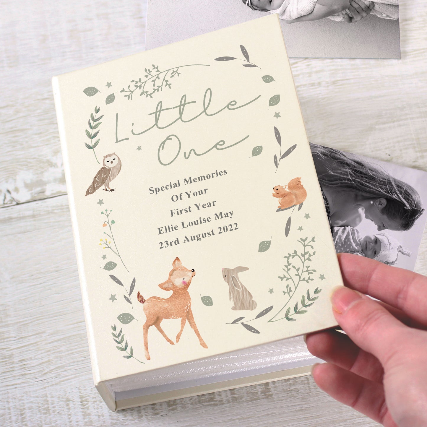 Personalised Woodland Animals 6x4 Photo Album with Sleeves - image 4