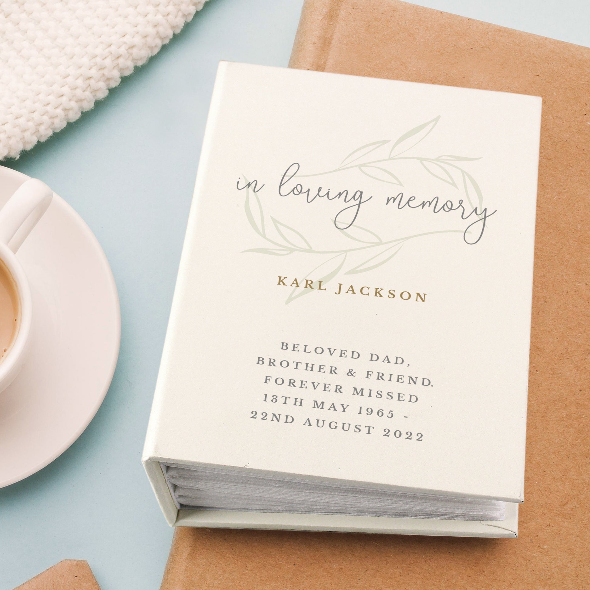 Personalised In Loving Memory 6x4 Photo Album with Sleeves from Heartfelt Gifts