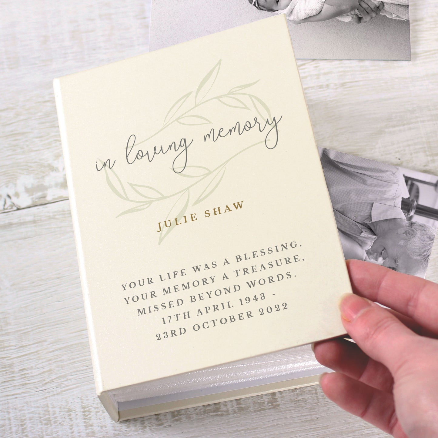 Personalised In Loving Memory 6x4 Photo Album with Sleeves - image 2