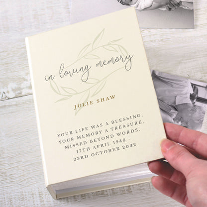 Personalised In Loving Memory 6x4 Photo Album with Sleeves - image 2