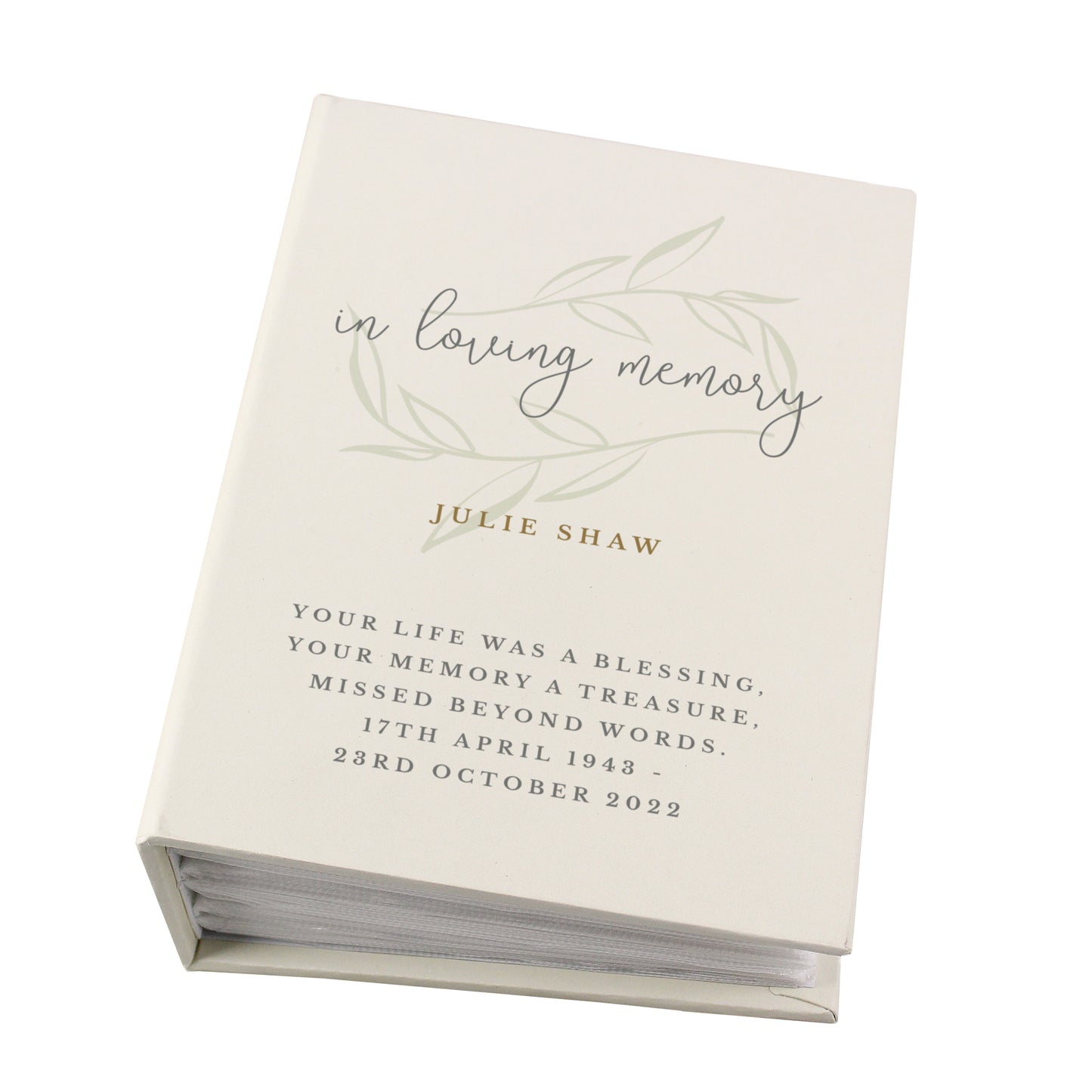 Personalised In Loving Memory 6x4 Photo Album with Sleeves - image 5