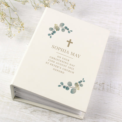Personalised Botanical Cross 6x4 Photo Album with Sleeves - image 4