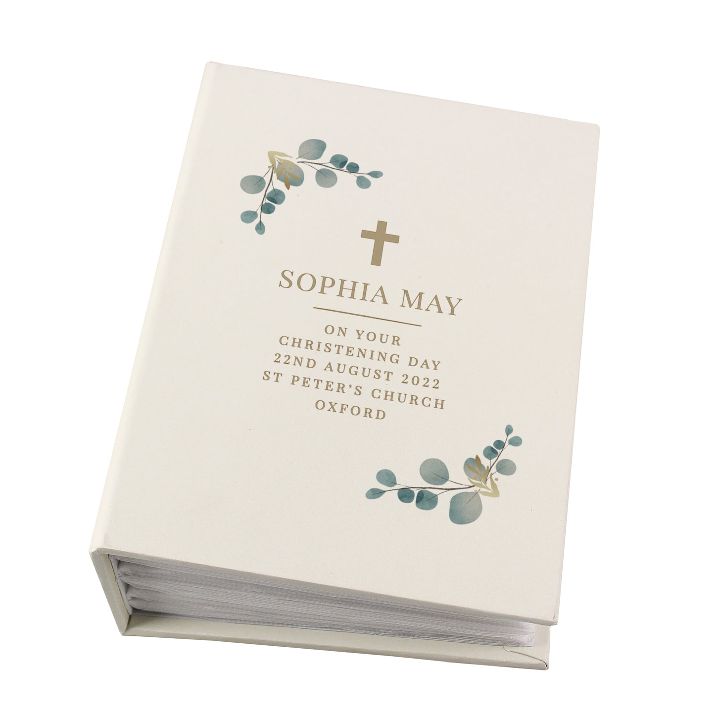 Personalised Botanical Cross 6x4 Photo Album with Sleeves - image 5