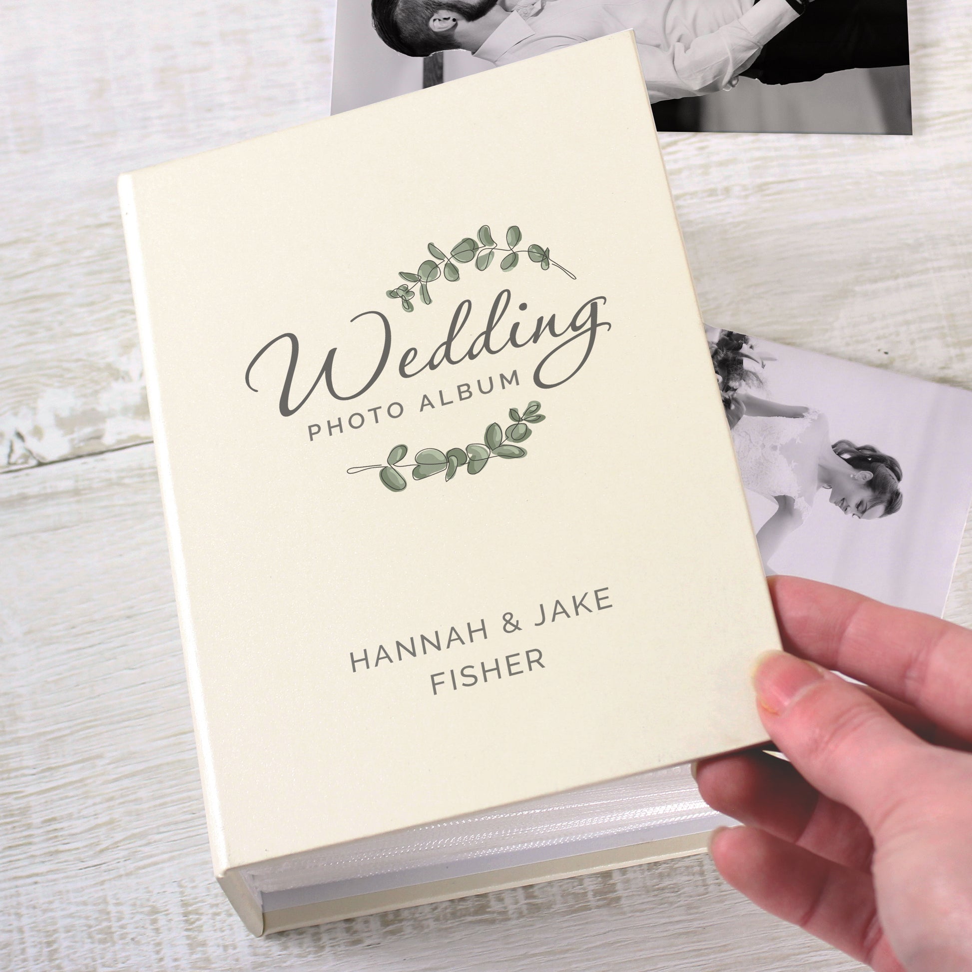 Personalised Botanical Wedding 6x4 Photo Album with Sleeves - image 3