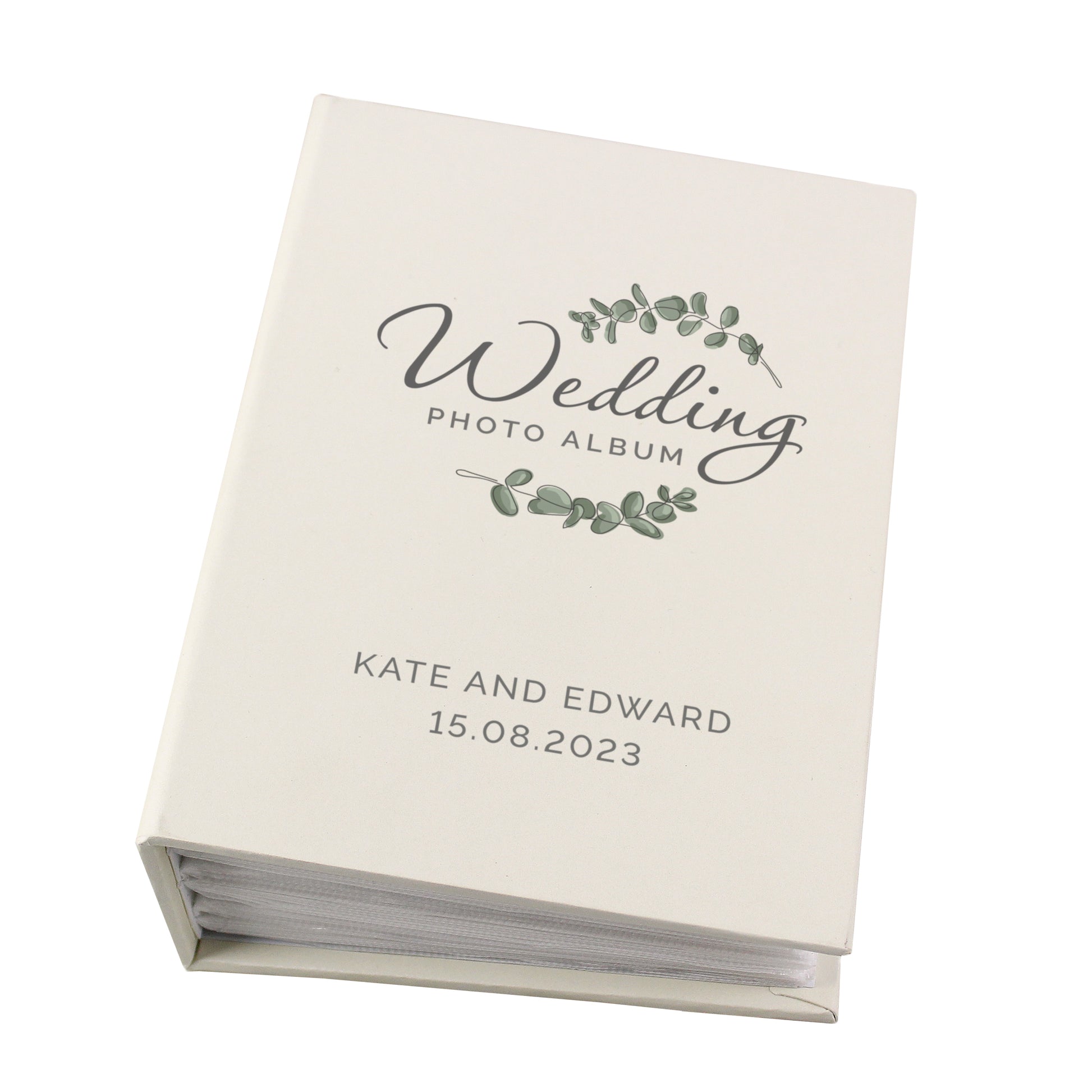 Personalised Botanical Wedding 6x4 Photo Album with Sleeves - image 4