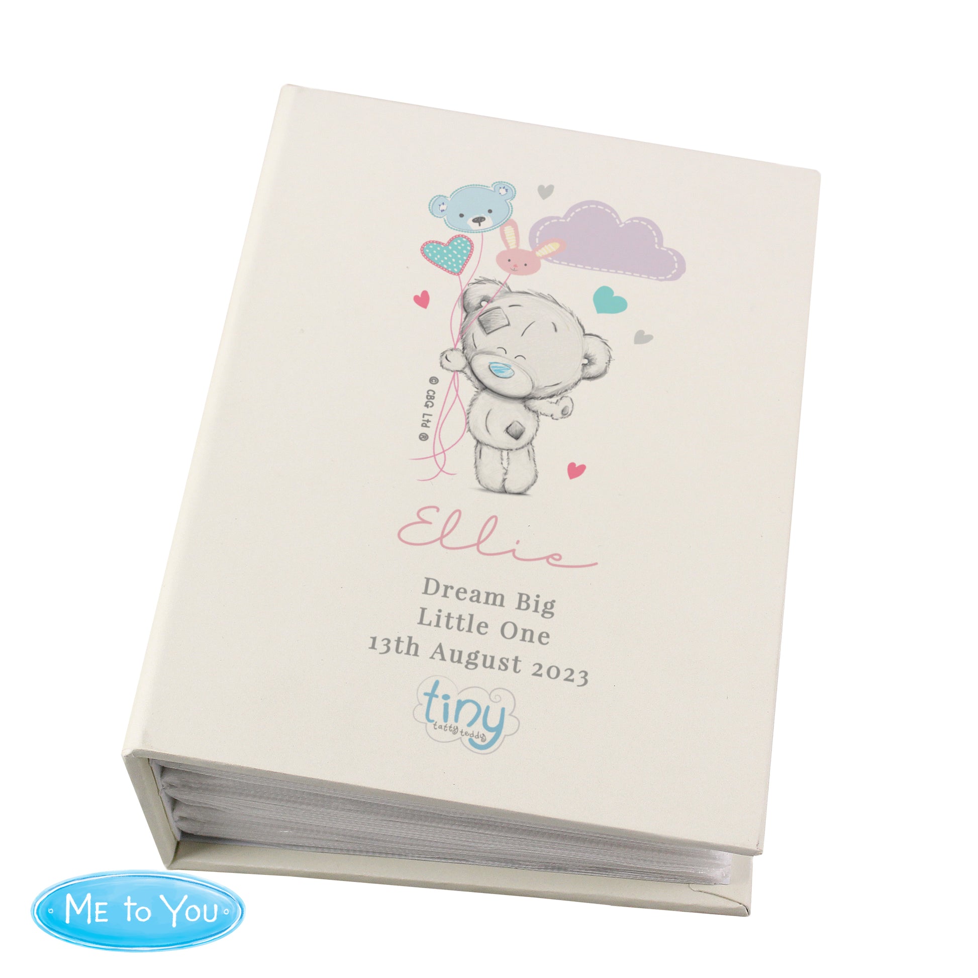 Personalised Tiny Tatty Teddy Pink 6x4 Photo Album with Sleeves - image 5