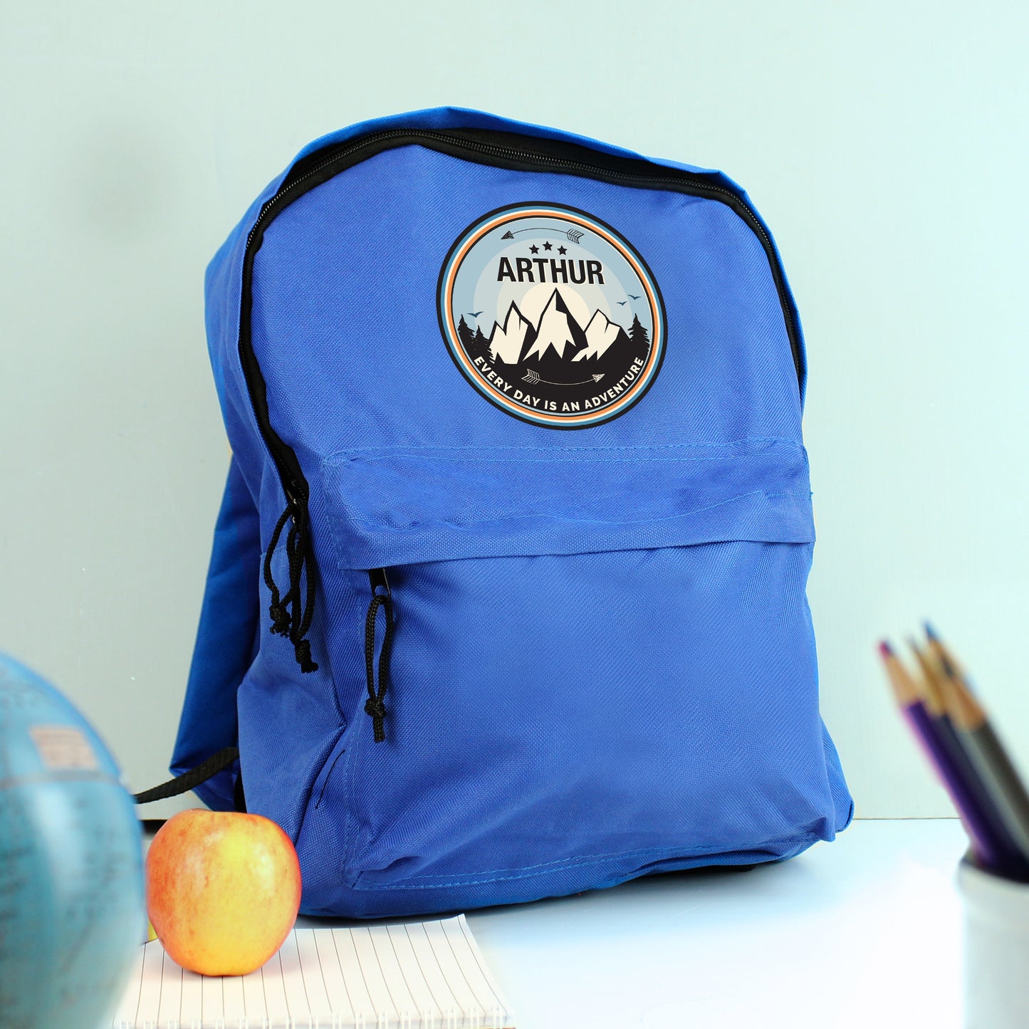 Personalised Adventure Blue Backpack from Heartfelt Gifts