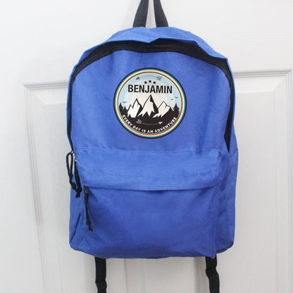 Personalised Adventure Blue Backpack - image 4