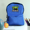 Personalised Dinosaur Blue Backpack from Heartfelt Gifts