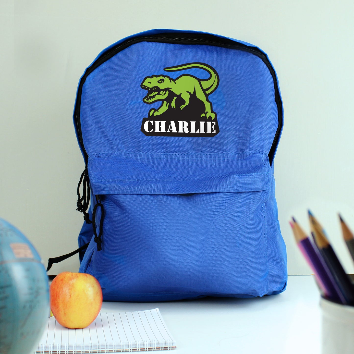Personalised Dinosaur Blue Backpack from Heartfelt Gifts