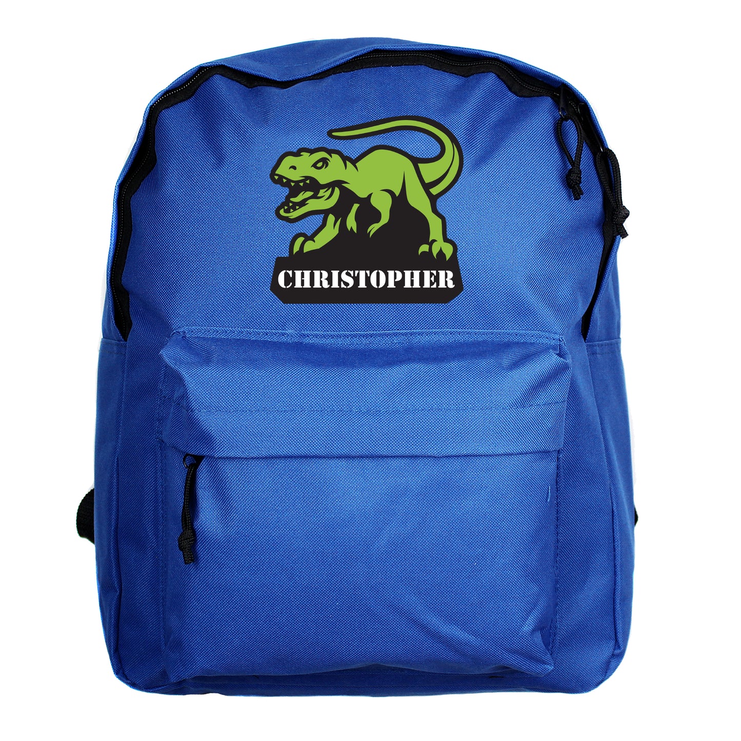 Personalised Dinosaur Blue Backpack - image 5
