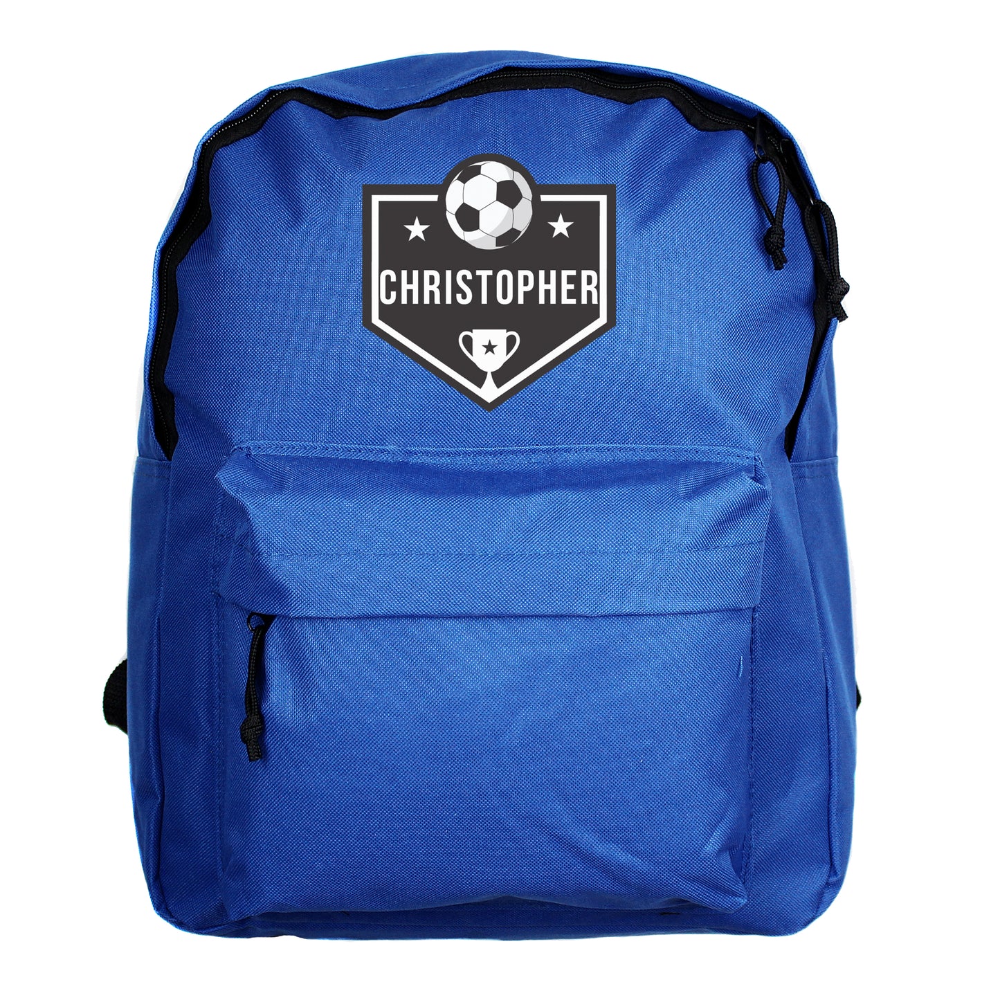 Personalised Football Blue Backpack - image 5