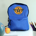 Personalised Badge Blue Backpack from Heartfelt Gifts
