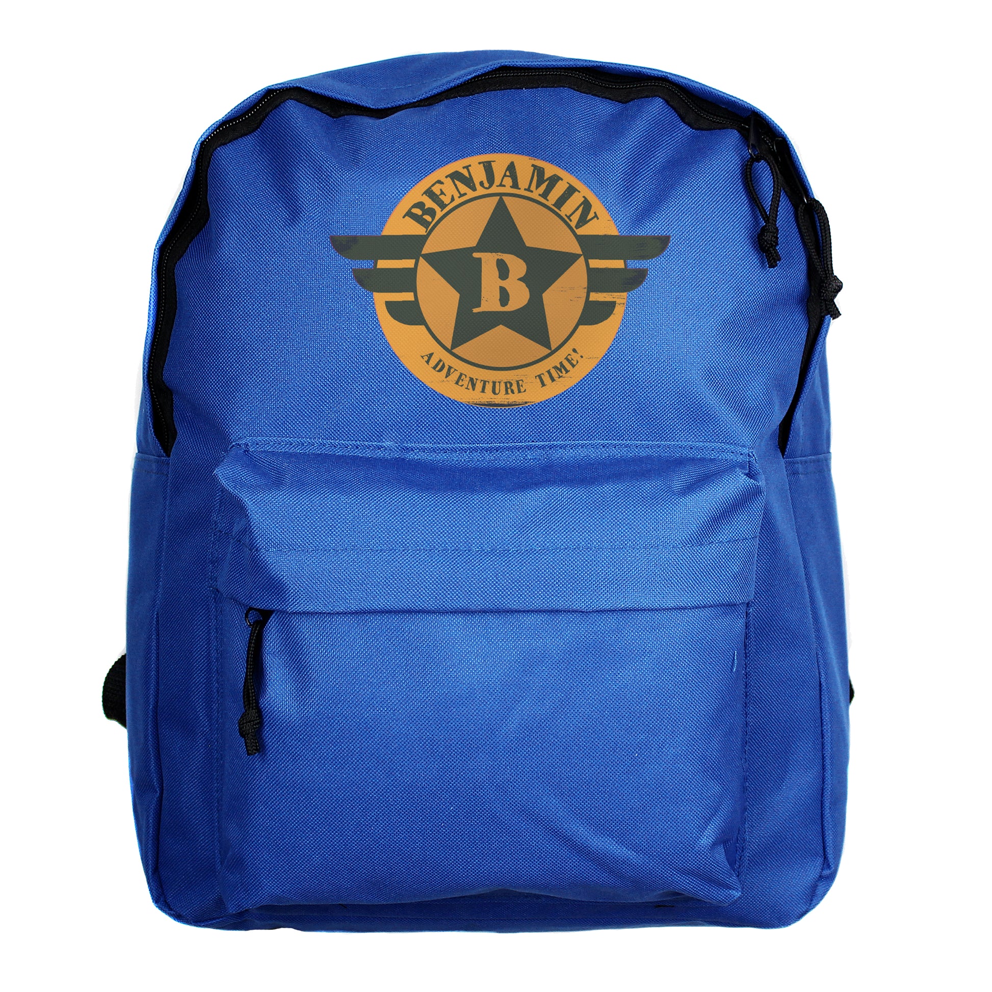 Personalised Badge Blue Backpack - image 5