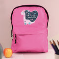 Personalised Dinosaur Pink Backpack from Heartfelt Gifts