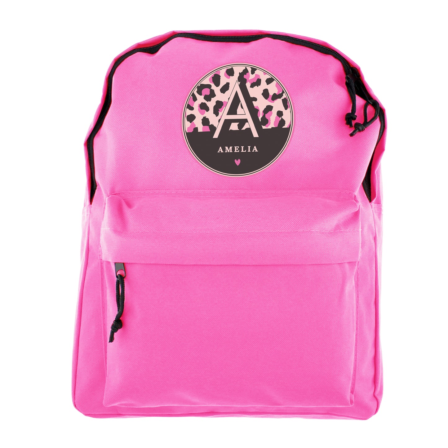 Personalised Leopard Print Pink Backpack - image 5