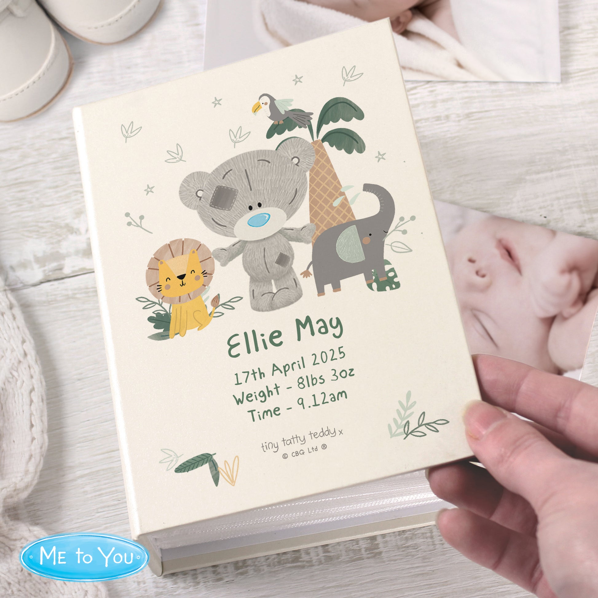 Personalised Tiny Tatty Teddy Jungle Animals 6x4 Photo Album - image 3