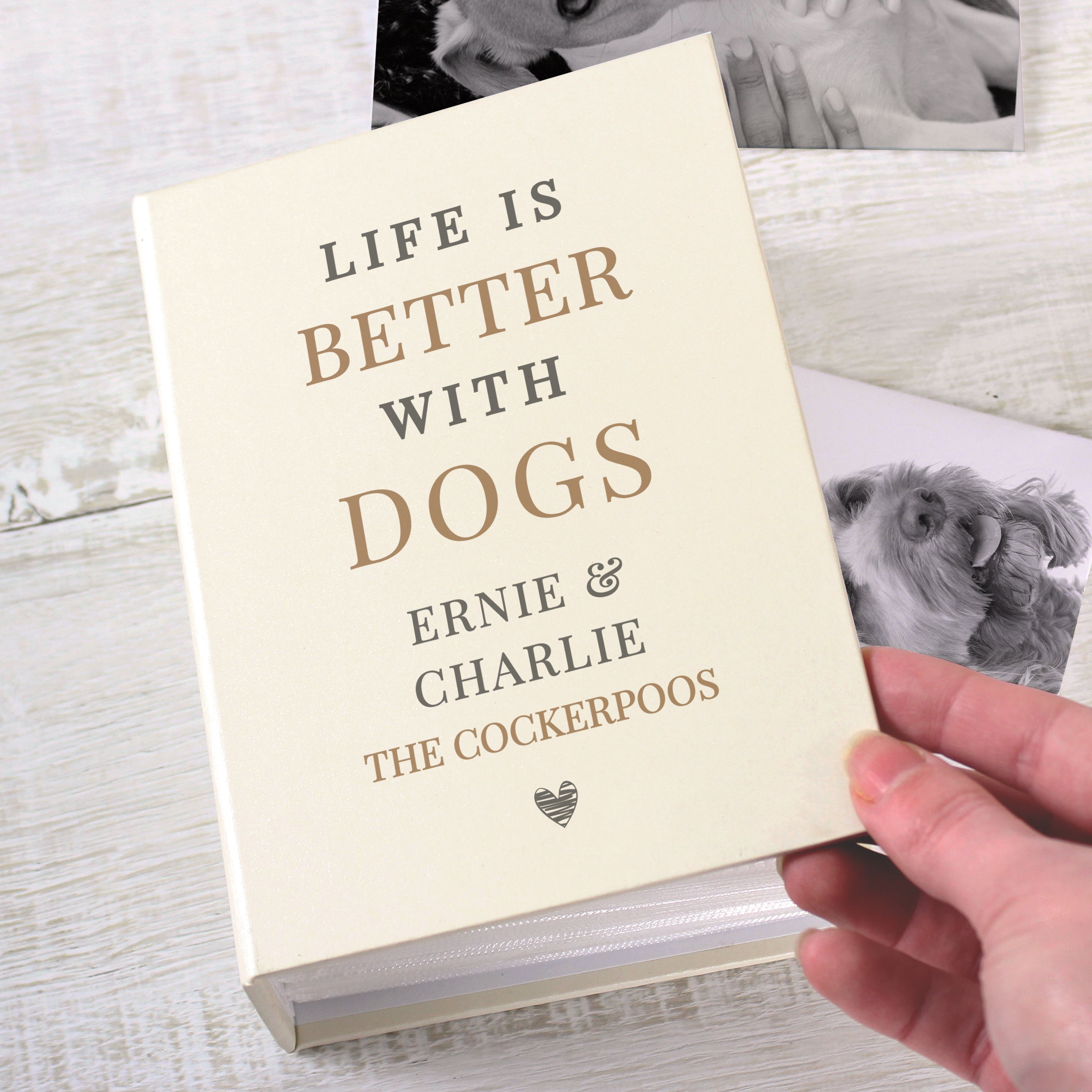 Personalised Life is Better With Pets 6x4 Photo Album with Sleeves from Heartfelt Gifts