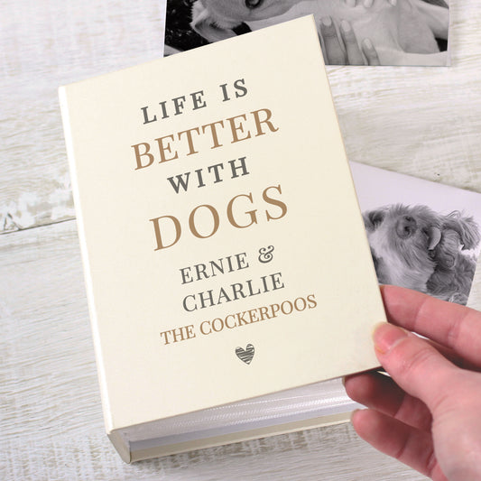 Personalised Life is Better With Pets 6x4 Photo Album with Sleeves from Heartfelt Gifts