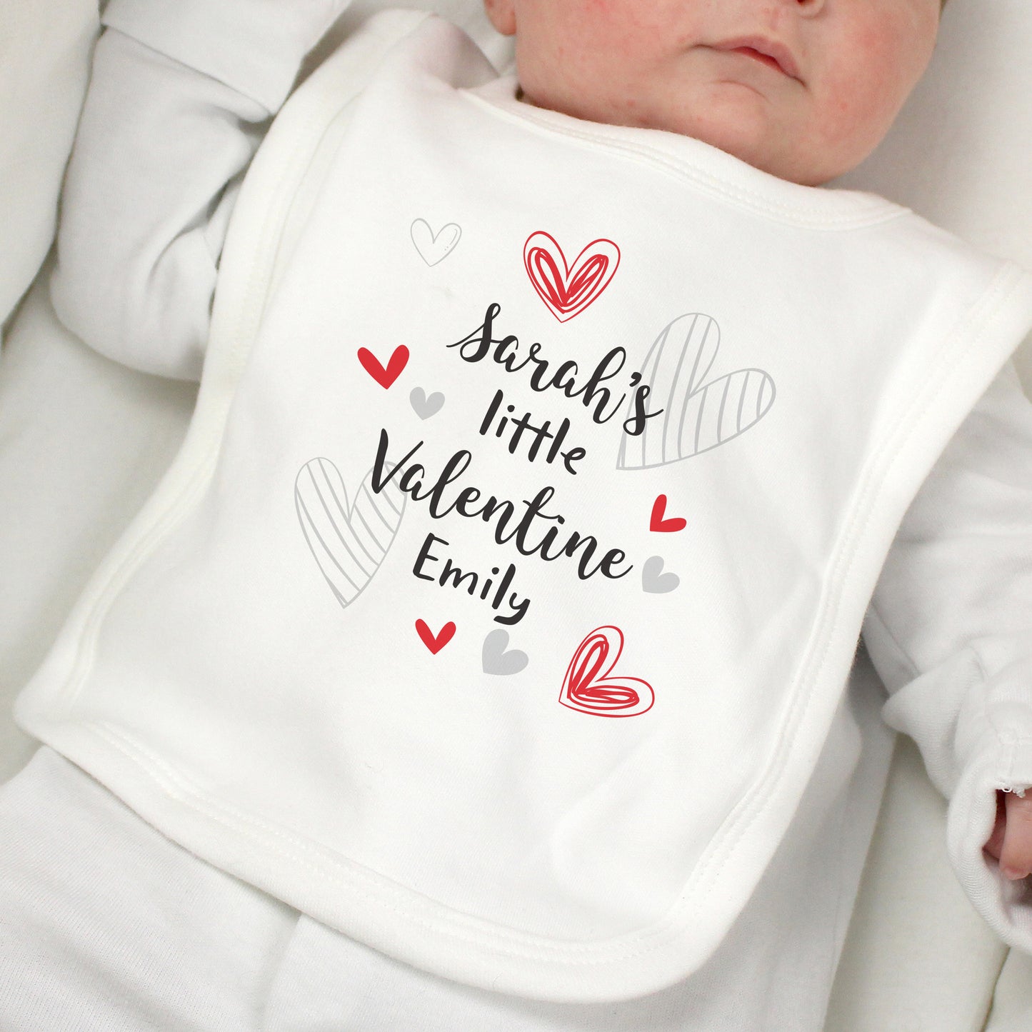 Personalised Little Valentine Baby Bib - image 10