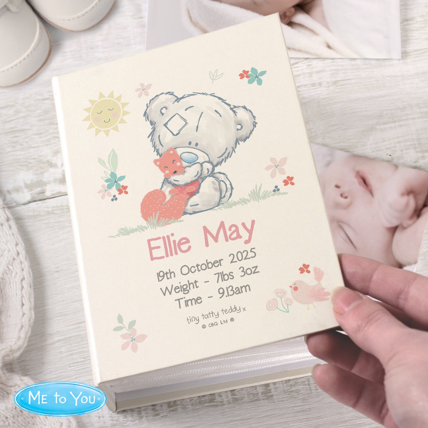 Personalised Tiny Tatty Teddy Woodland Animal 6x4 Photo Album - image 3