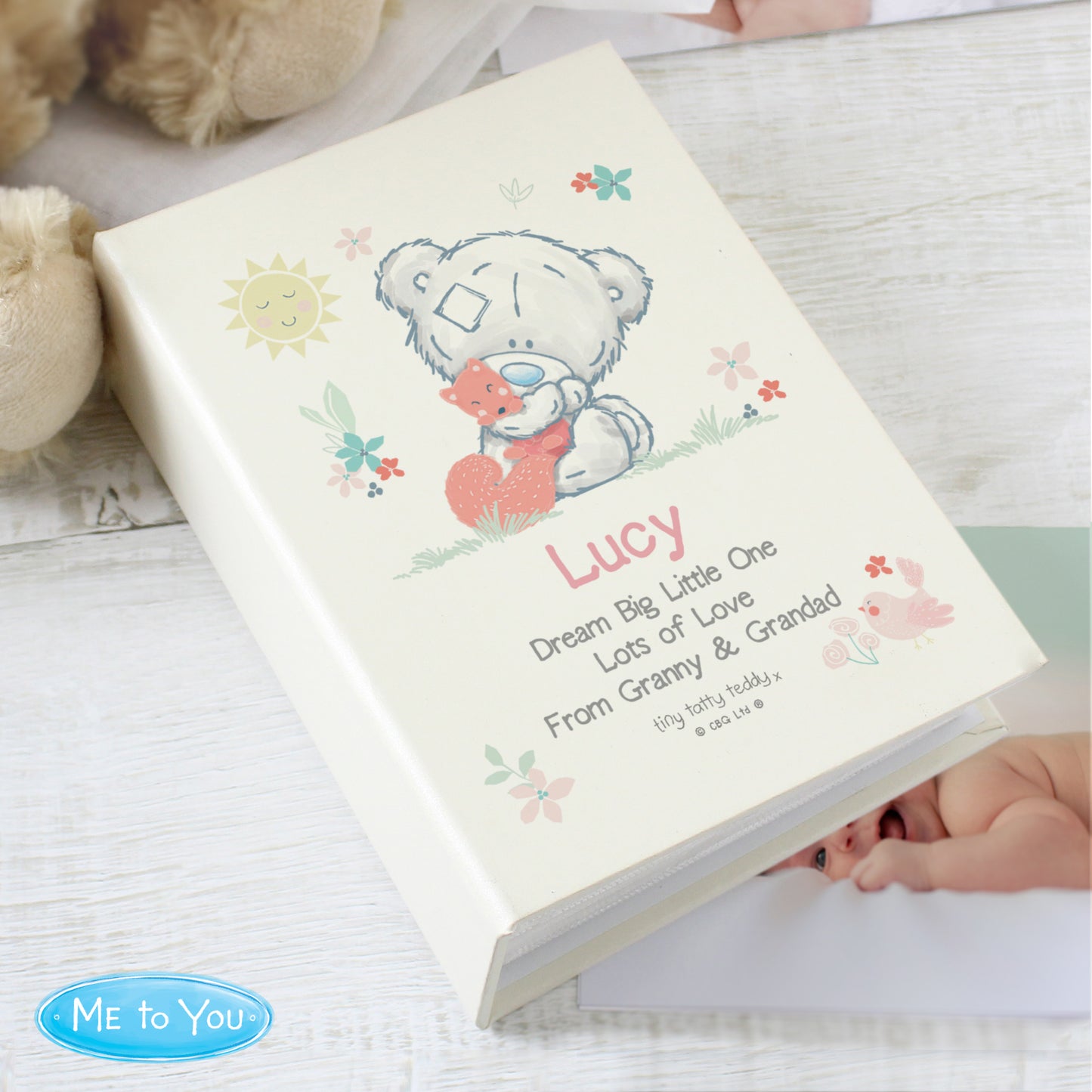 Personalised Tiny Tatty Teddy Woodland Animal 6x4 Photo Album - image 4