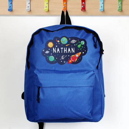 Personalised Space Blue Backpack - image 4