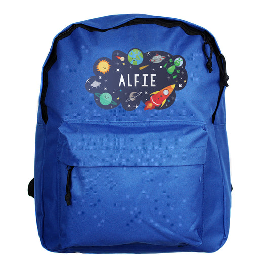 Personalised Space Blue Backpack - image 5