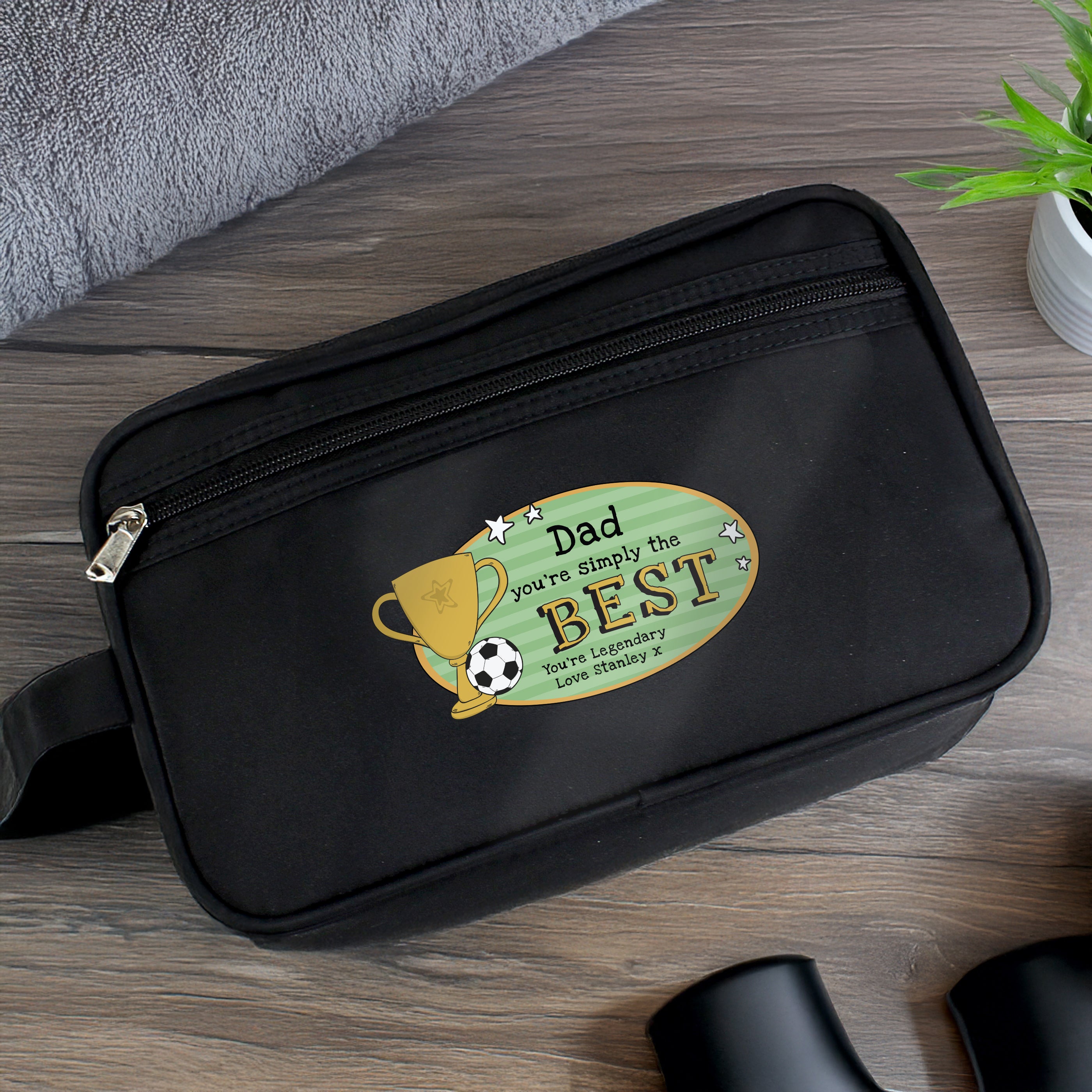 Personalised Simply The Best Toiletry Bag – Birthday Travel Gift for Him