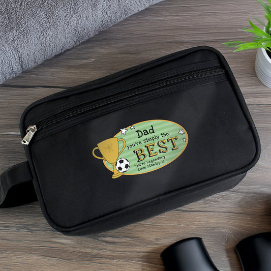 Personalised Simply The Best Toiletry Bag – Birthday Travel Gift for Him