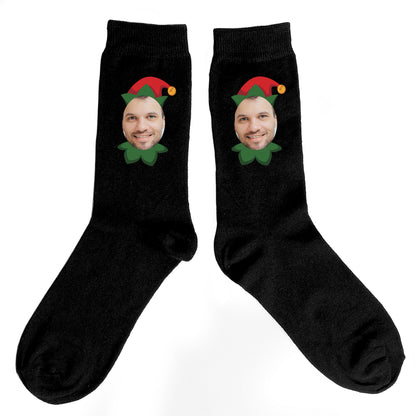 Personalised Photo Upload Elf Christmas Socks – Fun Christmas Stocking Filler - image 4
