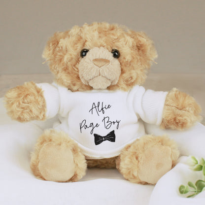 Personalised Bow Tie Page Boy Bear from Heartfelt Gifts