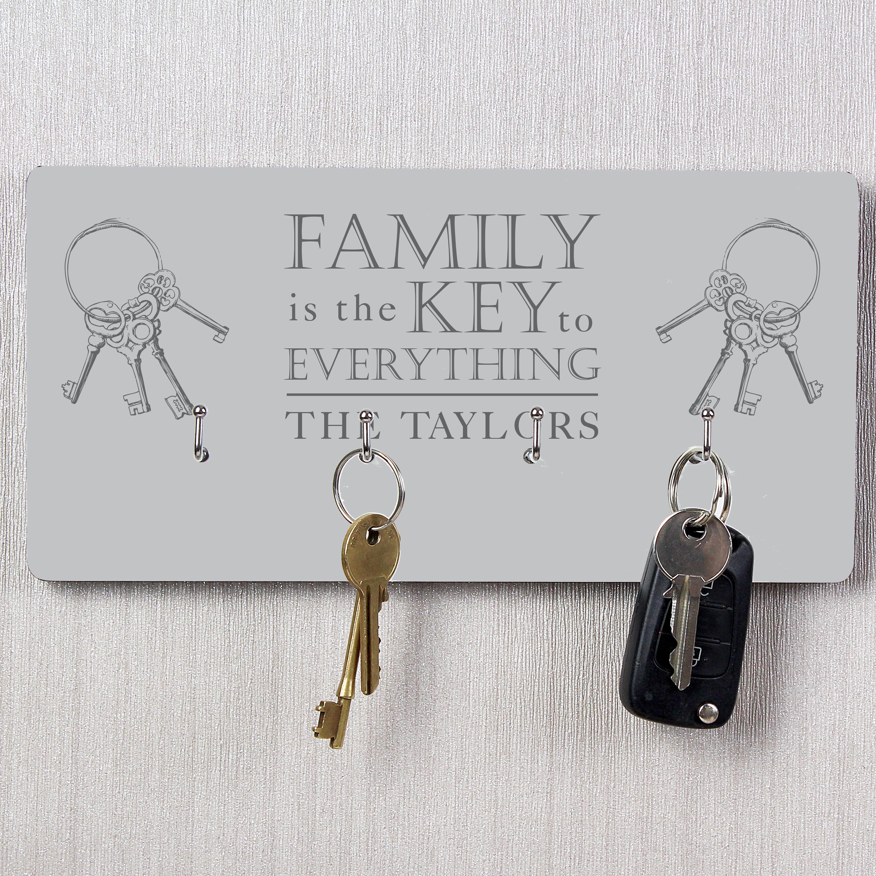 Personalised Family Key Hooks from Heartfelt Gifts