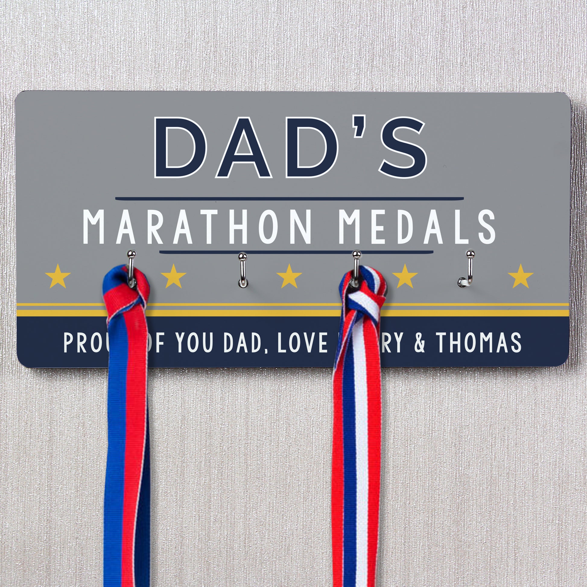 Personalised Achievement Medal Hooks from Heartfelt Gifts