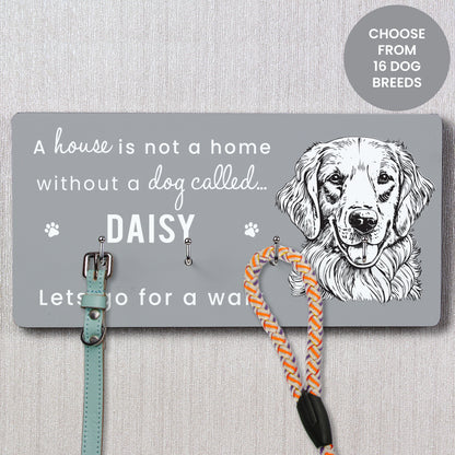 Personalised Dog Breed Lead Hooks from Heartfelt Gifts