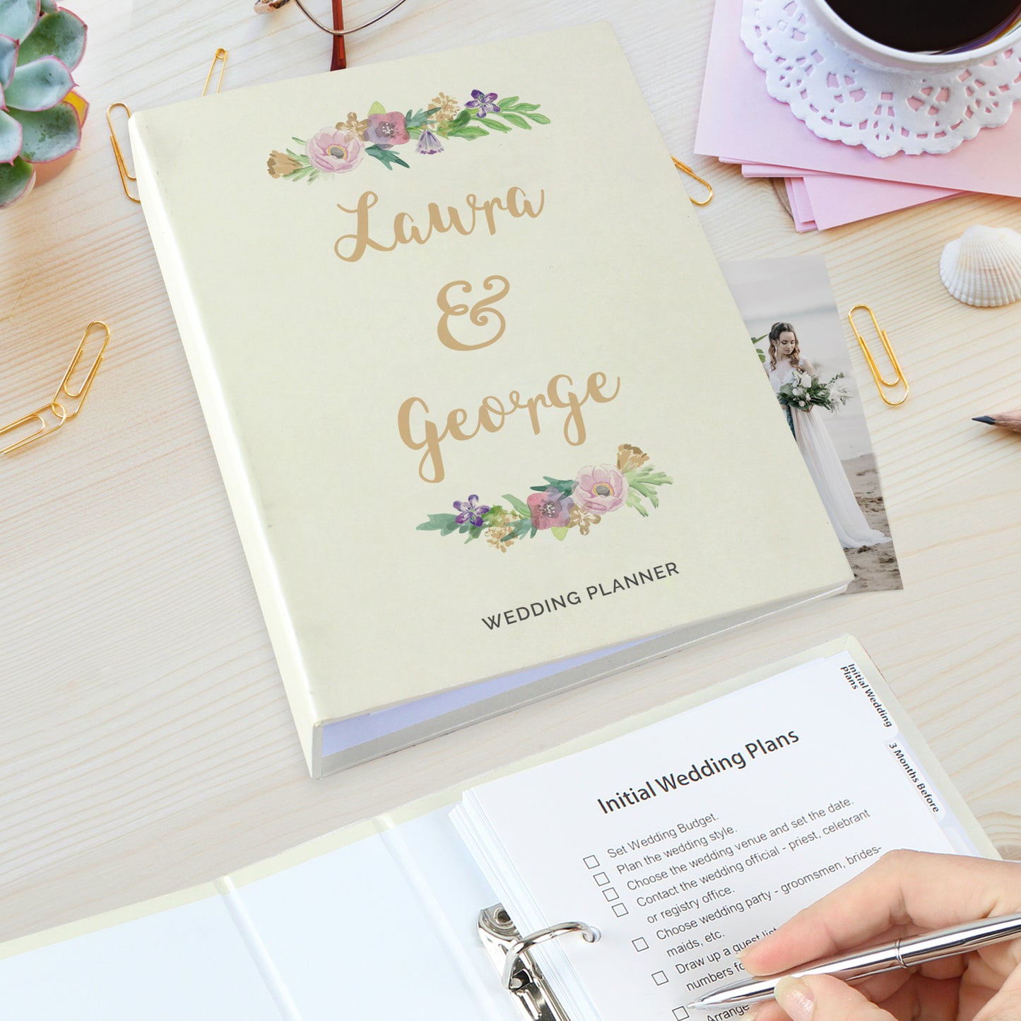 Personalised Floral Wedding Planner - image 2